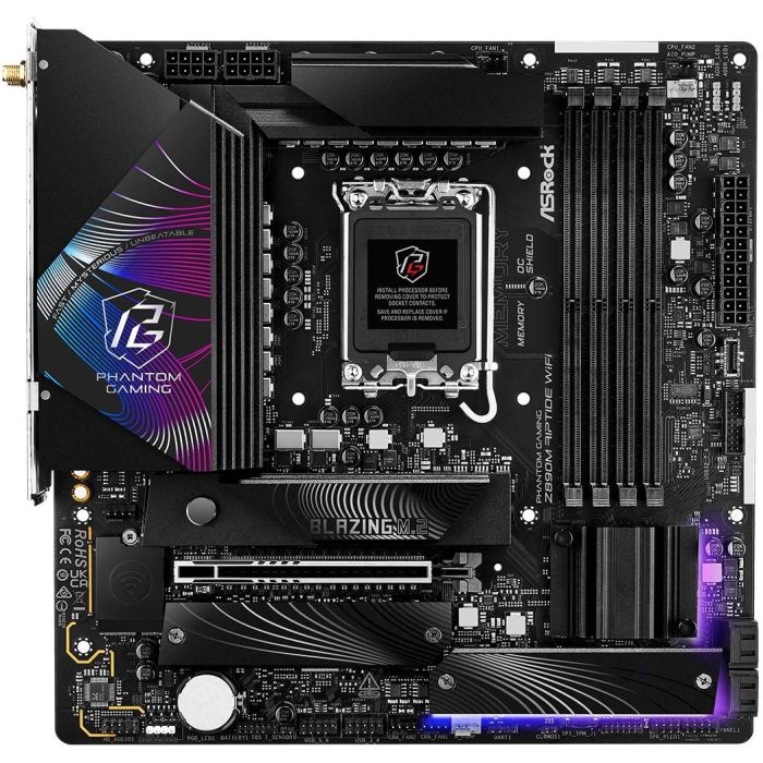 ASRock Z890M Phantom Gaming Riptide Wifi DDR5 Intel LGA 1851 Core Ultra Wi-Fi 6E (802.11ax) 1