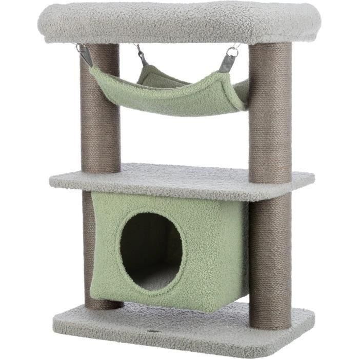 TRIXIE Rascador para gatos Lunito Junior - 71 cm - Gris y menta 1