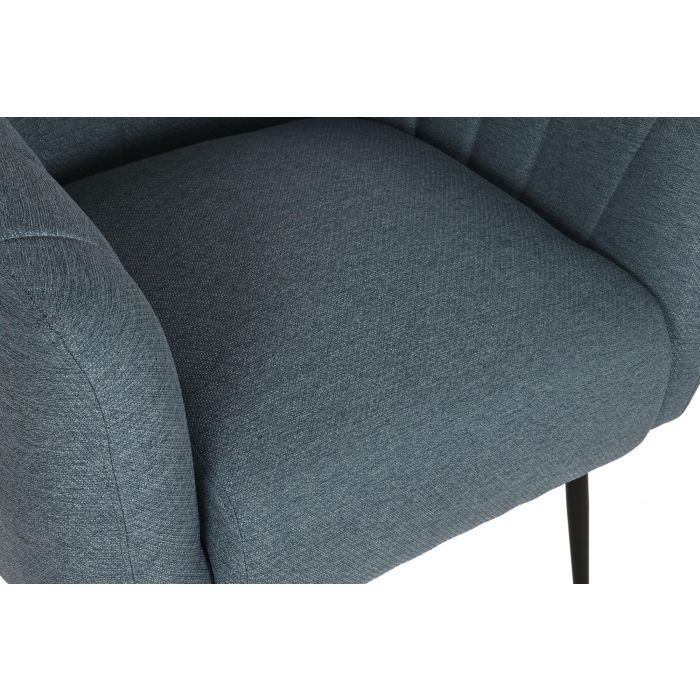 DKD Home Decor Sillon Scandi Azul Dorado 75 x 73 x 81 cm 1