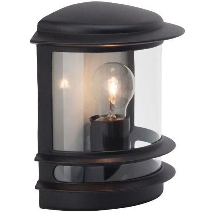 HOLLYWOOD-Aplique de exterior con sensor de H25cm Brilliant Black HOLLYWOOD-Aplique de exterior con sensor de H25cm Brilliant Black