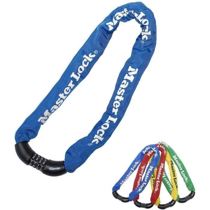 Cadena de candado para bicicletas MASTER LOCK: ideal para bicicletas, bicicletas eléctricas, bicicletas de montaña y otros Cadena de candado para bicicletas MASTER LOCK: ideal para bicicletas, bicicletas eléctricas, bicicletas de montaña y otros