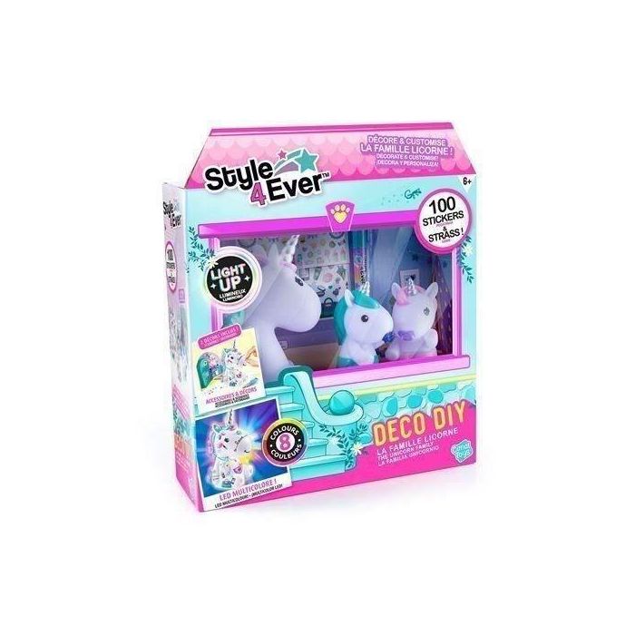 Canal Toys OFG 287 - Figuras de la Familia Unicornio, Mamá Luminosa y Dos Bebés para Decorar 1