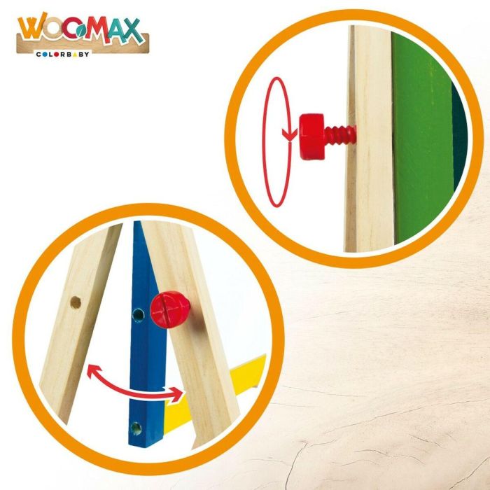 Pizarra 2 en 1 Woomax 5 Piezas 37,5 x 65 x 30,5 cm 4 Unidades 4