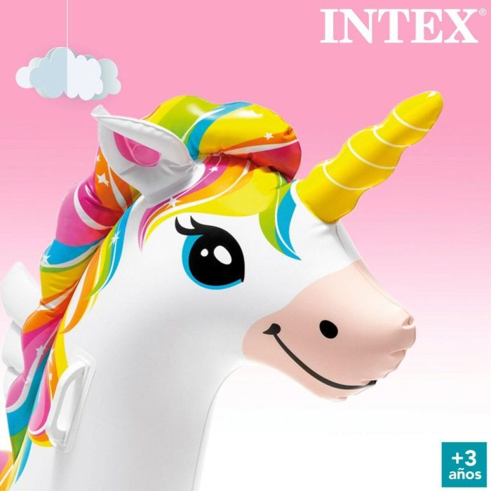 Colchoneta Hinchable Unicornio Intex 201 x 97 x 140 cm (4 Unidades) 1