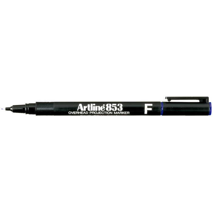 Artline EK-853 Rotulador Permanente Punta Redonda Fibra Azul Trazo 0.5 mm para Proyección 1