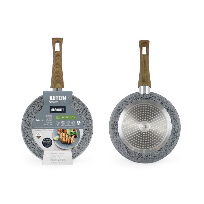 Sartén Inde 24 cm aluminio forjado con mango de acero inoxidable (6 Unidades) 6 Sartén Inde 24 cm aluminio forjado con mango de acero inoxidable (6 Unidades) 6