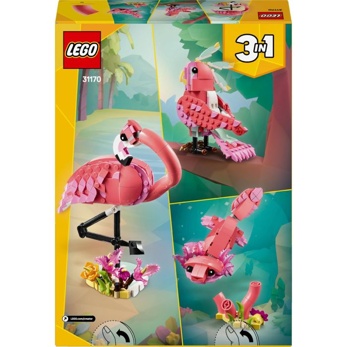 LEGO 31170 Creator 3 en 1 Animales Salvajes: Flamenco - Juguete Construcción Niñas +8 años 8 LEGO 31170 Creator 3 en 1 Animales Salvajes: Flamenco - Juguete Construcción Niñas +8 años 8