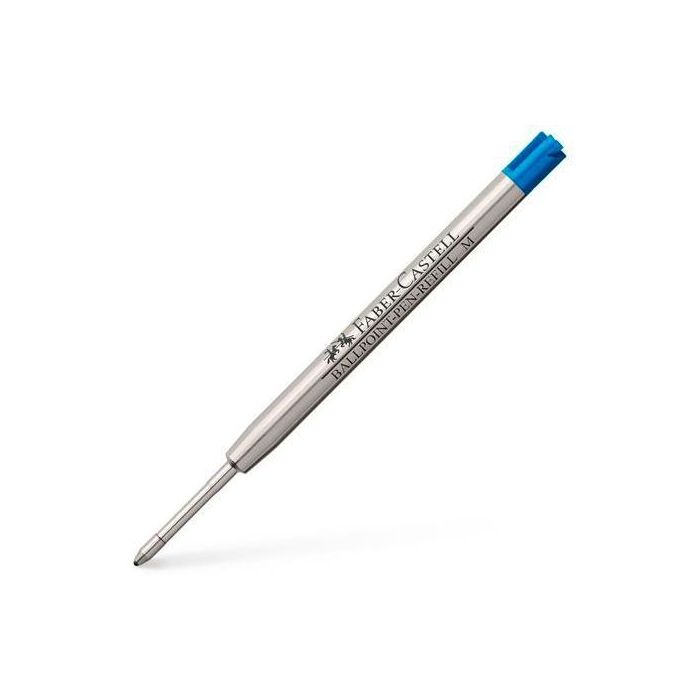 Faber Castell Recambio para Bolígrafo M Azul - Mina Grande Indeleble y Resistente a la Luz (10 Unidades) (10 Unidades)