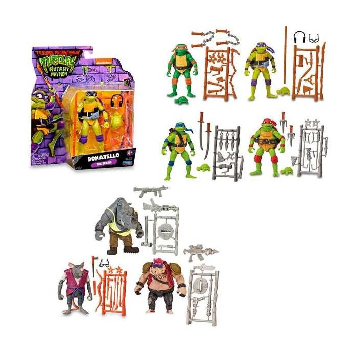 Famosa Tortugas Ninja Movie Figura Básica 7 cm Totalmente Articulada Incluye Accesorio de Lucha 10 Famosa Tortugas Ninja Movie Figura Básica 7 cm Totalmente Articulada Incluye Accesorio de Lucha 10