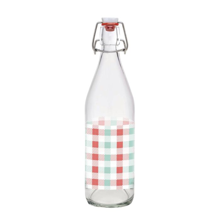 Botella de vidrio decorada Designs 1L - Inde (12 Unidades) 4 Botella de vidrio decorada Designs 1L - Inde (12 Unidades) 4