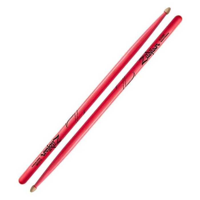 Baquetas Zildjian 5A Hickory Neon Rosa 1 Baquetas Zildjian 5A Hickory Neon Rosa 1