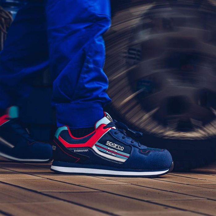Calzado de Seguridad Sparco GYMKHANA Martini Racing S1P Azul (43)