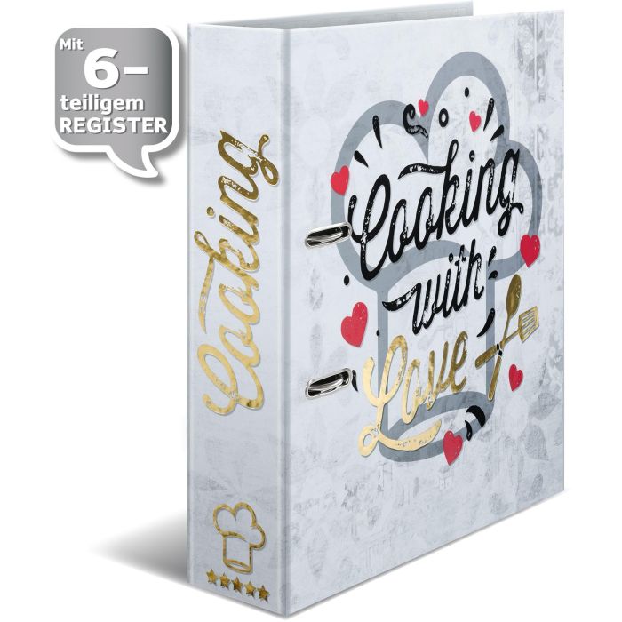 HERMA Rezeptordner Cooking with love A4 4