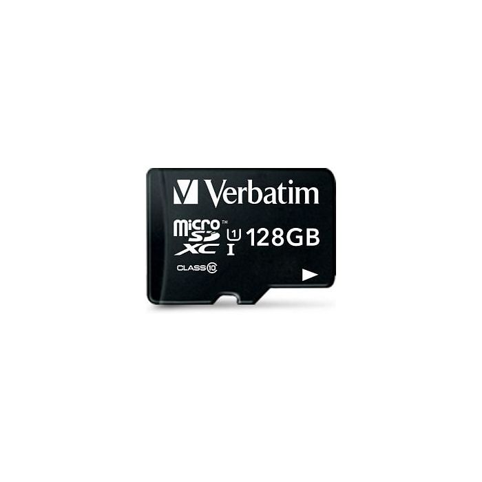Verbatim Tarjeta Micro SDHC 128GB Clase 10 con Adaptador 1