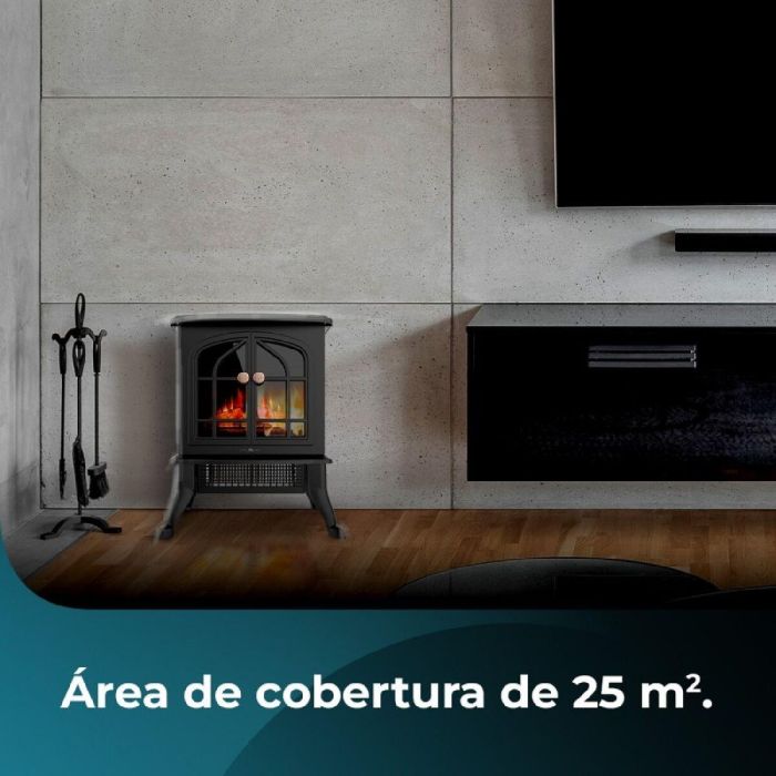 Chimenea Eléctrica Decorativa de Pared Cecotec ReadyWarm 2000 Flames 2 Chimenea Eléctrica Decorativa de Pared Cecotec ReadyWarm 2000 Flames 2
