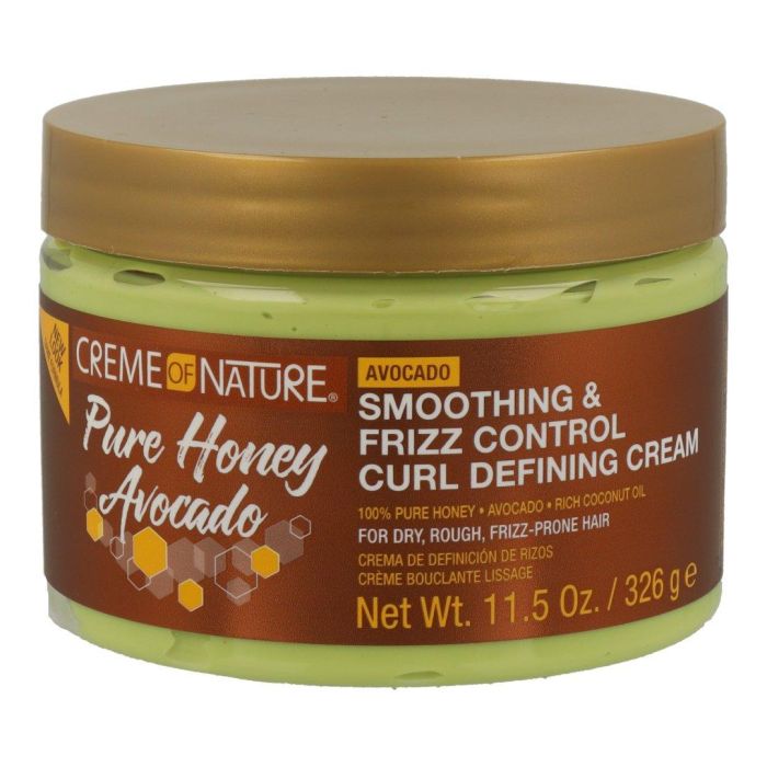 Creme Of Nature Crema Definidora de Rizos con Miel Pura, Aguacate, Coco y Karité, Nutritiva, Hidrata, Define y Controla el Frizz 72h, 326G Creme Of Nature Crema Definidora de Rizos con Miel Pura, Aguacate, Coco y Karité, Nutritiva, Hidrata, Define y Controla el Frizz 72h, 326G