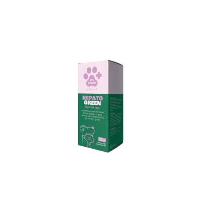 Dr. Green Veterinaria Hepatogreen Suplemento Hepático Perros y Gatos 50 ml - Soporte Detoxinante con Cardo Mariano