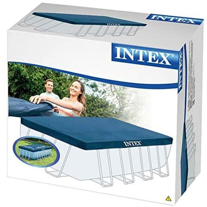 Cubierta protectora de 4x2m para piscina tubular rectangular Intex 6 Cubierta protectora de 4x2m para piscina tubular rectangular Intex 6