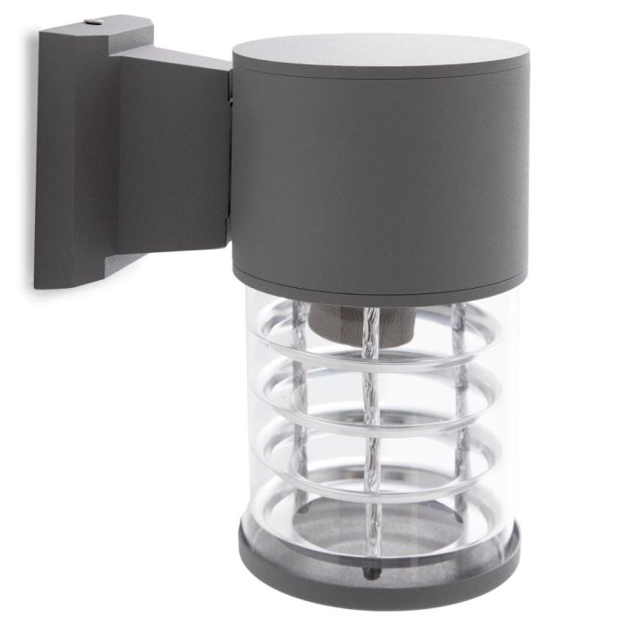 Scarlett Aplique de Pared Exterior IP65 E27 (Sin Lámpara) Negro Ø108mm - Luminaria de Aluminio Resistente para Terrazas, Balcones y Fachadas 0 Scarlett Aplique de Pared Exterior IP65 E27 (Sin Lámpara) Negro Ø108mm - Luminaria de Aluminio Resistente para Terrazas, Balcones y Fachadas 0