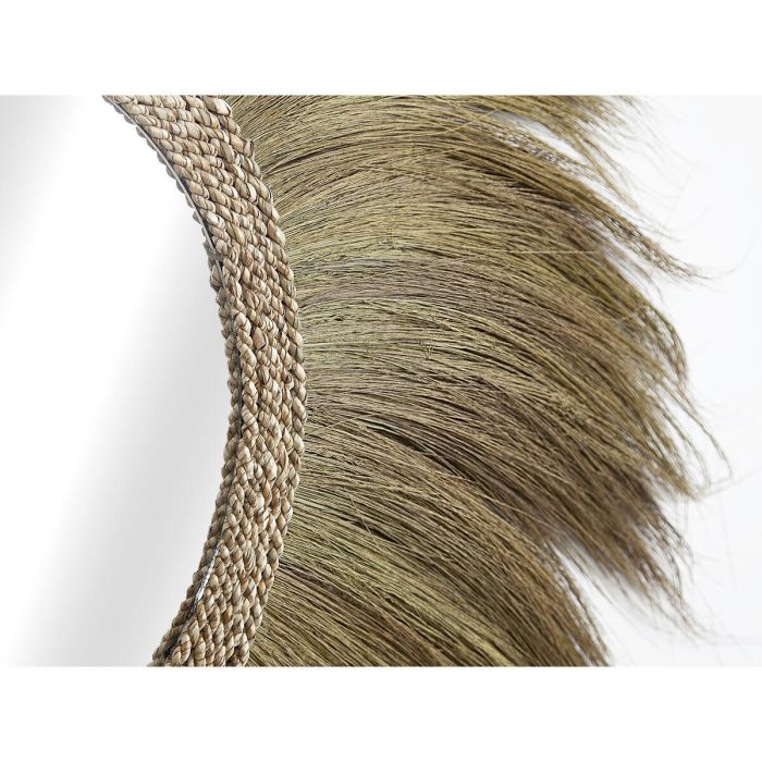 Espejo de pared Romimex Natural Rayung Ventana 120 x 120 x 3 cm Redondo 1