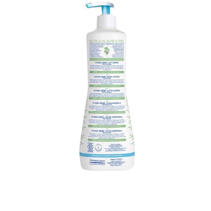 Mustela Loción Corporal Hydra Bebe para Bebés y Niños, Hidratante y Suave, 750 ml