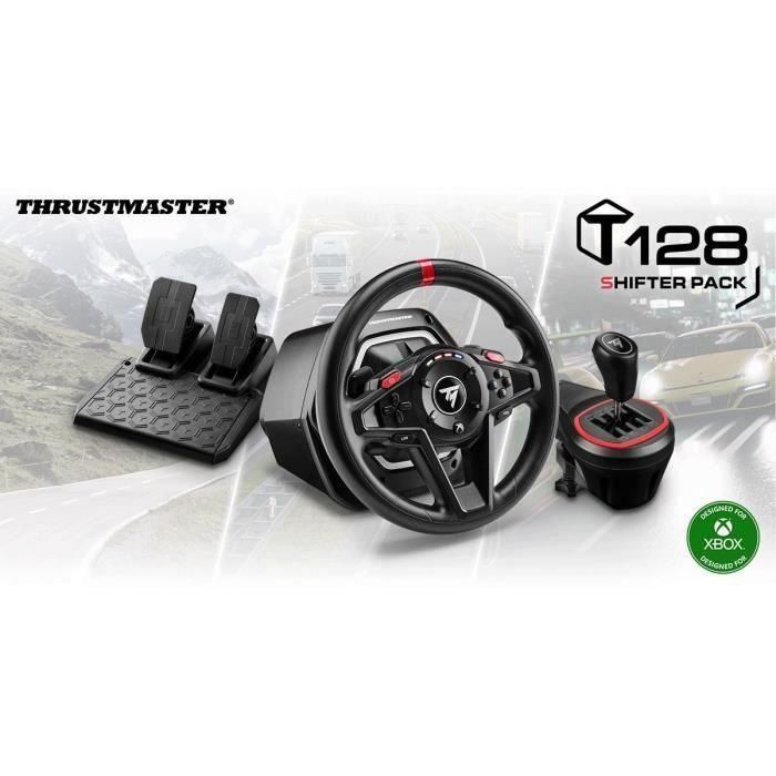 Thrustmaster T128 Shifter Pack (T128 + TH8S) - Volante con Force Feedback Híbrido, Compatible con PC/Xbox, Incluye TH8S, Núm. Artículo: 4460267 1