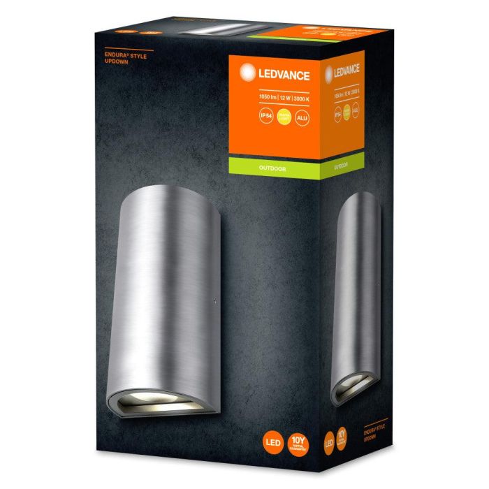 Ledvance LVE-4058075205604 Luminaria LED Exterior con Sensor Endura Up-Down 12W 700Lm 3000K IP44 Aluminio 1