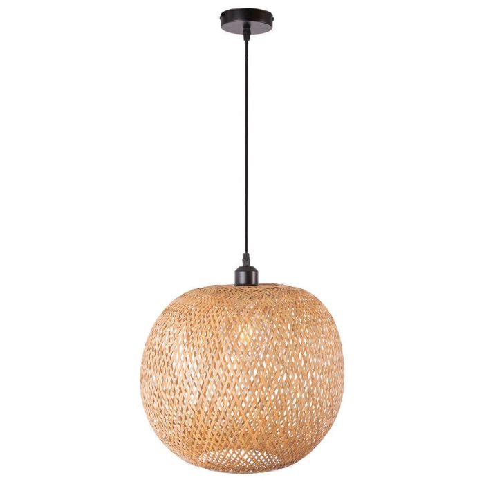 Lámpara Colgante Kasukabe de Bambú Natural Mediterráneo Boho-chic para Salones, Comedores, Dormitorios, Restaurantes E27 [SKD-P80003] 3