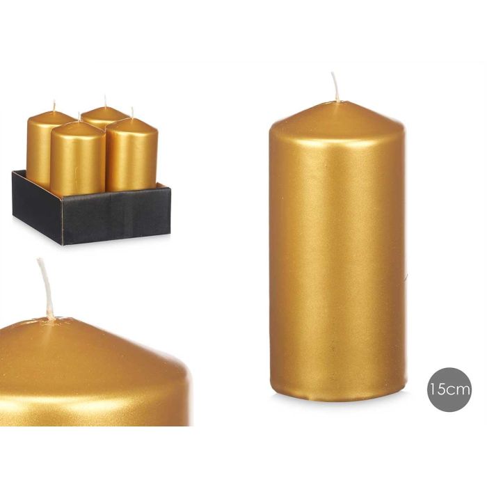 Vela Taco Oro 15,5Cm Acorde (12 Unidades) Vela Taco Oro 15,5Cm Acorde (12 Unidades)