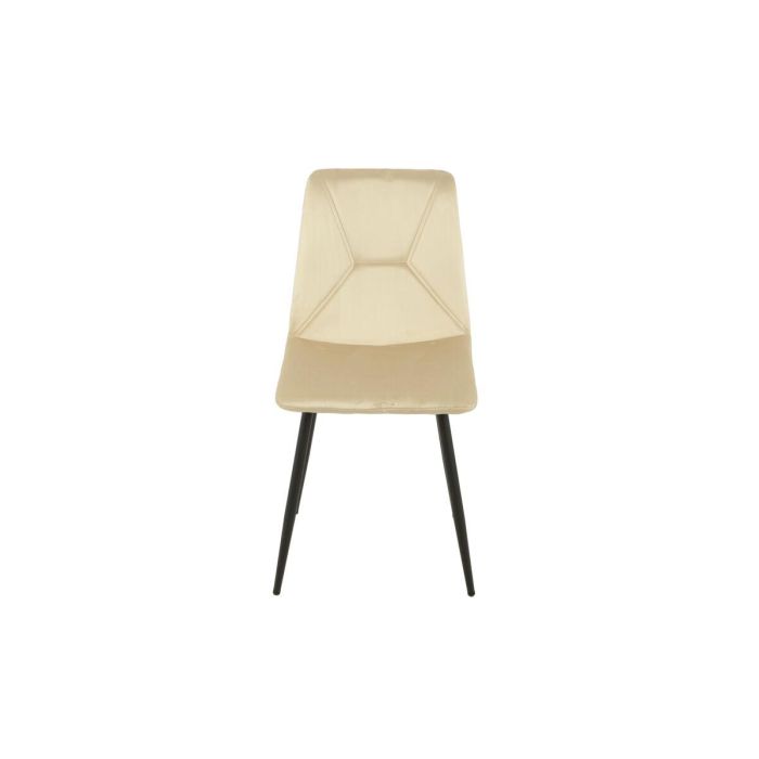 Silla Romimex Beige Terciopelo Metal 45 x 89 x 55 cm 4