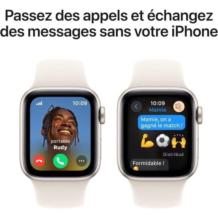 Apple Watch SE GPS + Cellular - 40 mm - Caja de aluminio Starlight - Correa deportiva Starlight - M/L 3 Apple Watch SE GPS + Cellular - 40 mm - Caja de aluminio Starlight - Correa deportiva Starlight - M/L 3