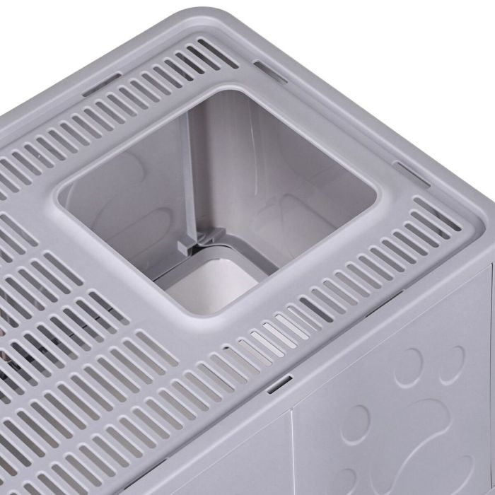 Arenero para Gatos Diamentiq Yoko Blanco Gris Plástico 19 Arenero para Gatos Diamentiq Yoko Blanco Gris Plástico 19