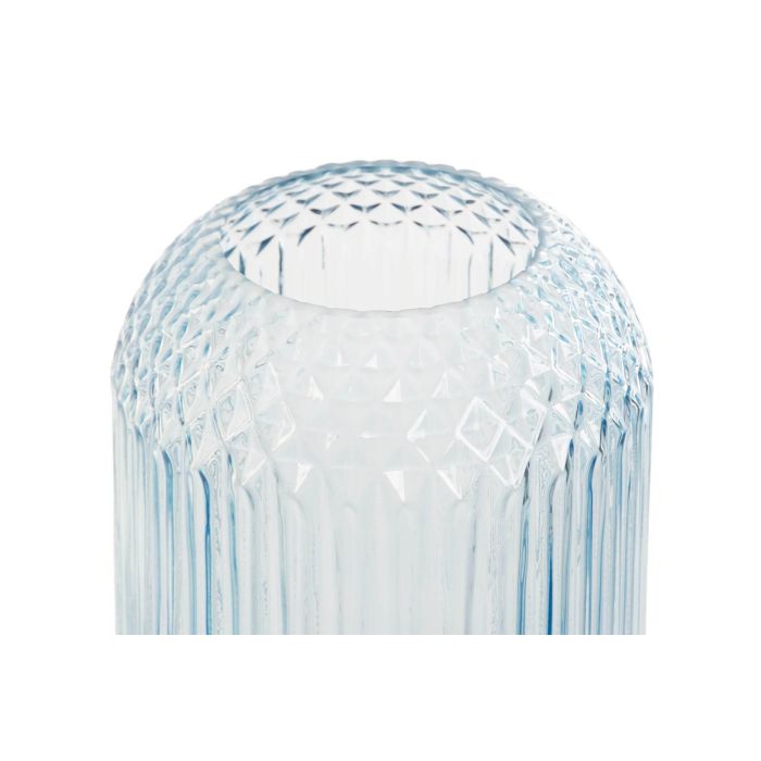 DKD Home Decor Jarron Azul Cristal 15 x 36 x 15 cm (6 Unidades) 2