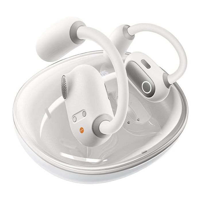 Baseus Eli Sport 1 Auriculares Inalámbricos Bluetooth 5.3 Open-Ear TWS, Blanco, IPX4 Resistente al Agua, 30h de Autonomía con Estuche de Carga 2