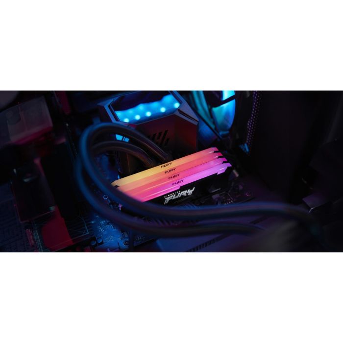 Kingston FURY Beast RGB 64GB DDR4 3200MT/s CL16 DIMM (Kit de 4x16GB) para PC - Memoria RAM con Iluminación 3 Kingston FURY Beast RGB 64GB DDR4 3200MT/s CL16 DIMM (Kit de 4x16GB) para PC - Memoria RAM con Iluminación 3