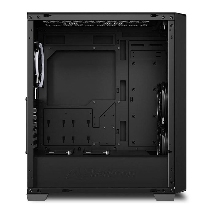 SHARKOON VS8 RGB Midi Tower Negro PC Vidrio Templado ATX Micro ATX Mini-ITX 2x USB 3.2 Gen 1 1x USB 3.2 Gen 2 4