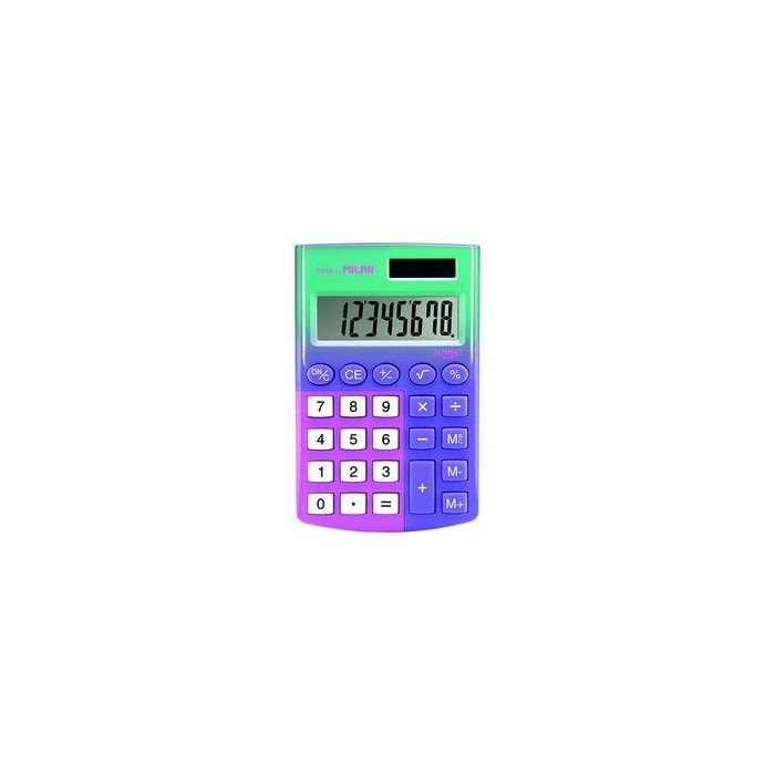 Calculadora De Bolsillo Milan Pocket Sunset Lila/Rosa
