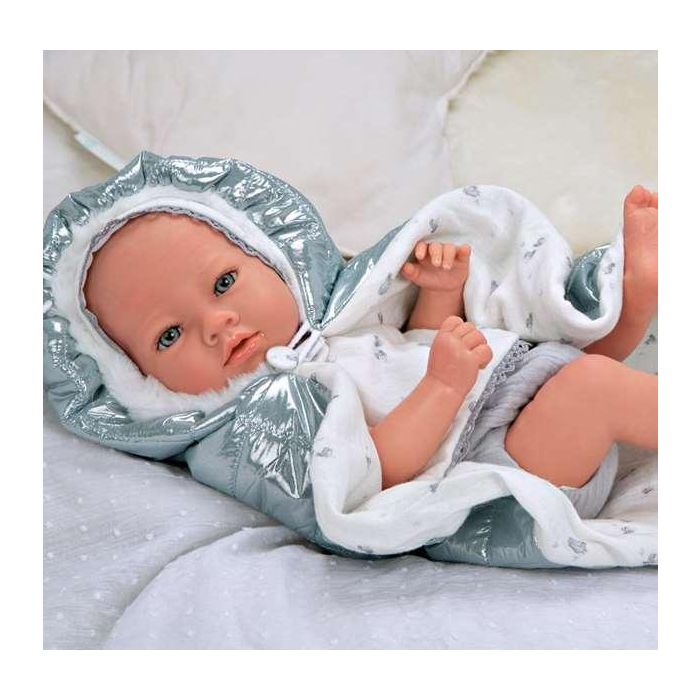 Muñeca reborn arias 38 cm borja gris c/manta (cuerpo vinyl, sexo niño) 5 Muñeca reborn arias 38 cm borja gris c/manta (cuerpo vinyl, sexo niño) 5