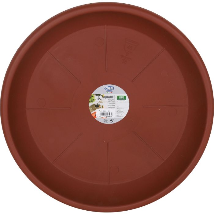Dem Bajo Plato Para Maceta 45 cm "Squares" 36x36x5 cm (6 Unidades) 2