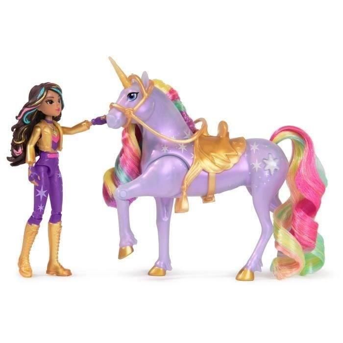Muñeca sophia 11 cm con unicornio wildstar con luces. 12 cm. incluye silla de montar desmontable. 1 Muñeca sophia 11 cm con unicornio wildstar con luces. 12 cm. incluye silla de montar desmontable. 1