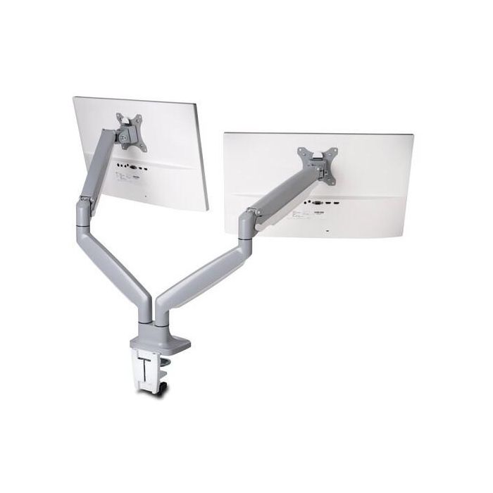 Kensington Brazo SmartFit ajustable para 2 Monitores de 13-32", montaje atornillado, carga máxima 9kg, Plata