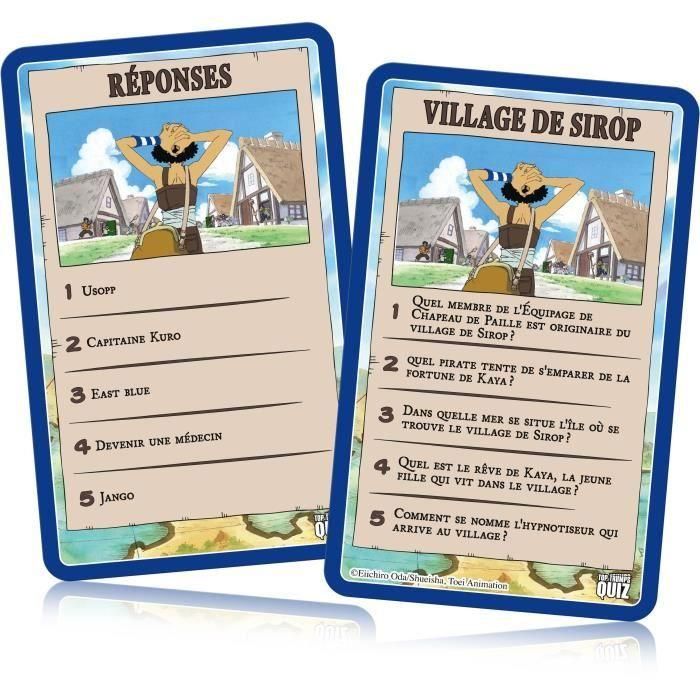 Winning Moves WIN1701042450615 One Piece Quiz - Juego de Preguntas Ilustrado sobre el Universo One Piece con 500 Preguntas 1