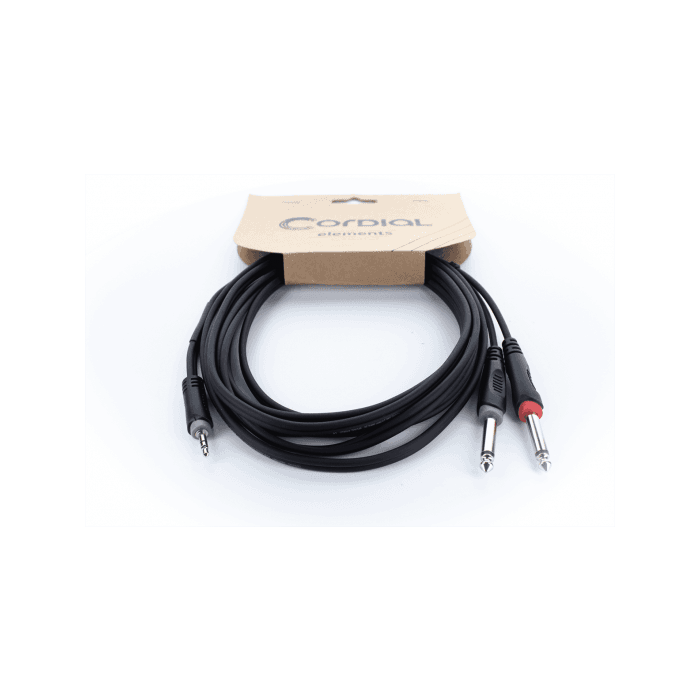 Cable Y Mini-Jack Estéreo / 2 Jacks Mono 1 M 2 Cable Y Mini-Jack Estéreo / 2 Jacks Mono 1 M 2