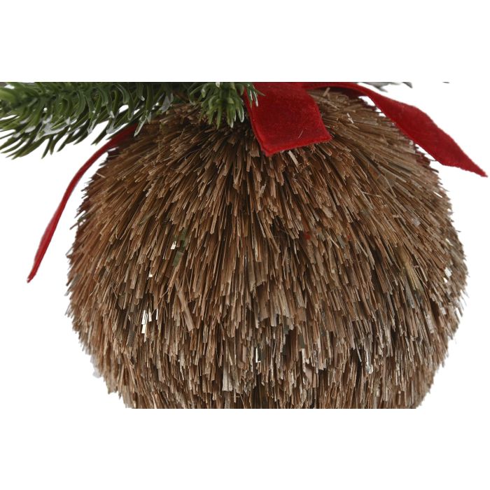 Bola Decoracion Navidad Alpina DKD Home Decor Natural 8 x 12.5 x 16 cm (12 Unidades) 1 Bola Decoracion Navidad Alpina DKD Home Decor Natural 8 x 12.5 x 16 cm (12 Unidades) 1