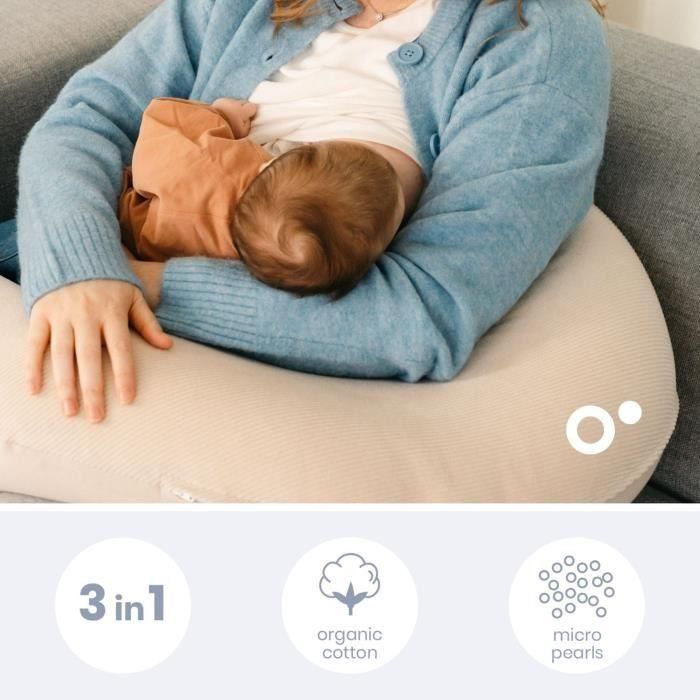 Doomoo BAD5400653010725 Almohada de Embarazo y Lactancia Buddy, con Máxima Comodidad, Oeko-Tex, Corduroy Beige 1 Doomoo BAD5400653010725 Almohada de Embarazo y Lactancia Buddy, con Máxima Comodidad, Oeko-Tex, Corduroy Beige 1