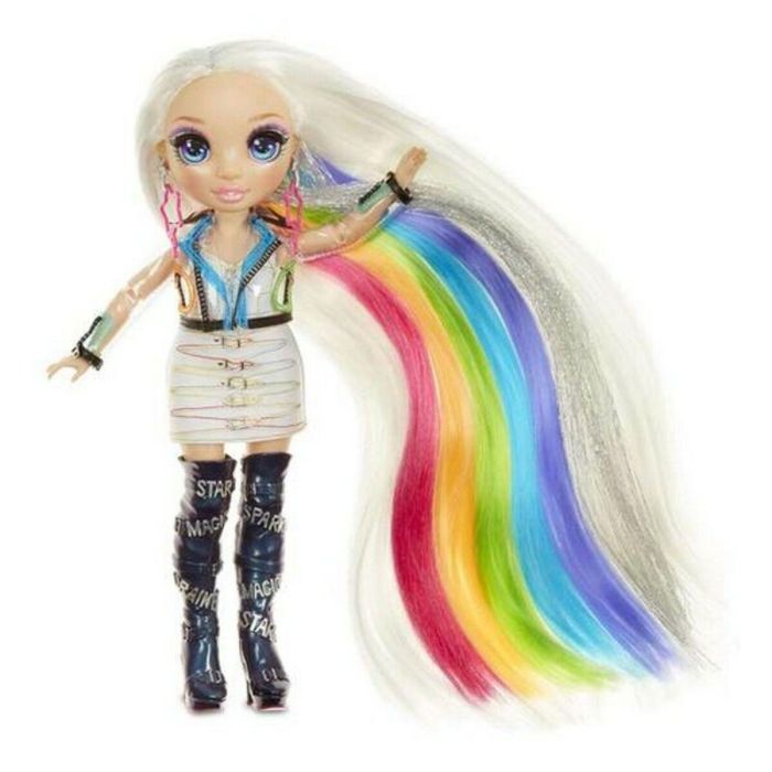 Rainbow High Estudio de Peluquería 5 en 1 Amaya Raine con Muñeco Articulado, Atuendo, Botas, Pendientes, Cremas Colorantes y Accesorios 3