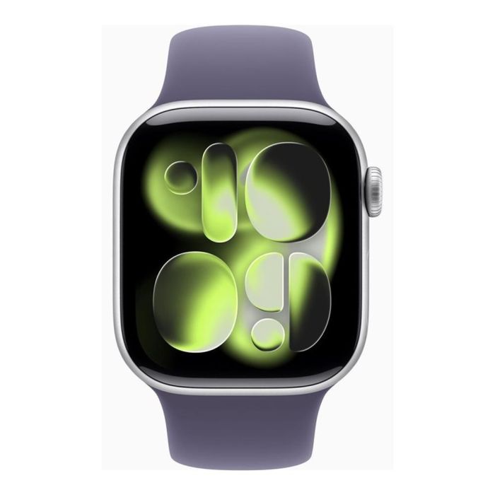 Apple Watch Series 11 GPS 5G 42mm Plata Correa Deportiva Niebla Lila (S/M) MEU64QL/A