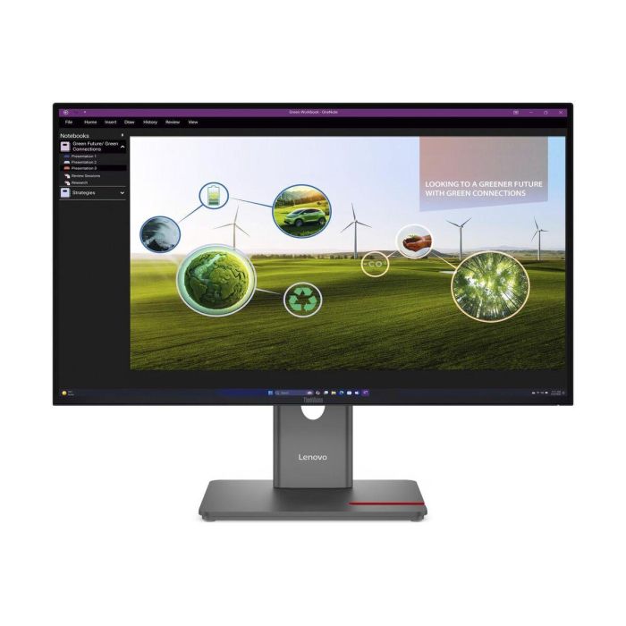 Lenovo Monitor P27Q-40 27" Quad HD IPS 1440p 120Hz USB-C KVM/eKVM Daisy Chain Negro