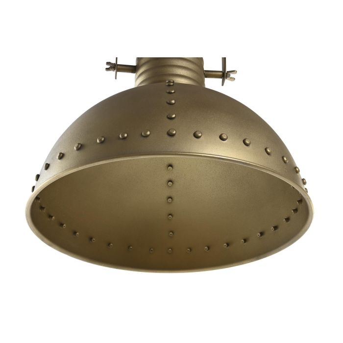 DKD Home Decor Lámpara de Techo Vintage LED E27 de Metal, Color Dorado, con 1 Bombilla de 50W, Medidas 41x41x49 cm 1 DKD Home Decor Lámpara de Techo Vintage LED E27 de Metal, Color Dorado, con 1 Bombilla de 50W, Medidas 41x41x49 cm 1