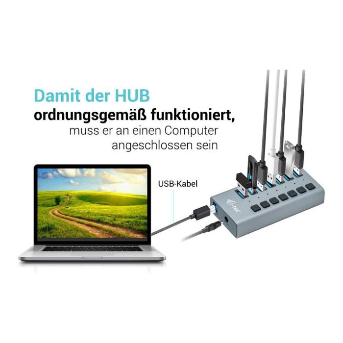 Hub USB i-Tec U3CHARGEHUB7 8